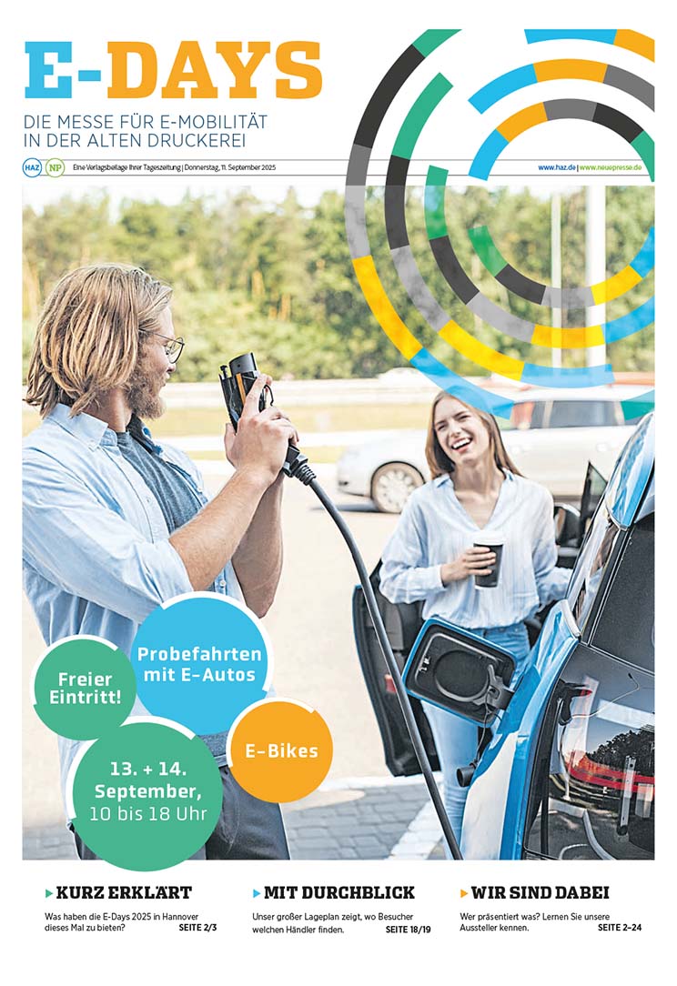 e-days-2025_e-paper_titel Titelseite der E-Days Beilage 2025